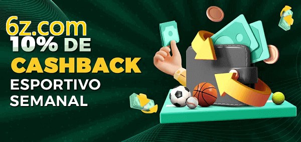 10% de bônus de cashback na 6z.com